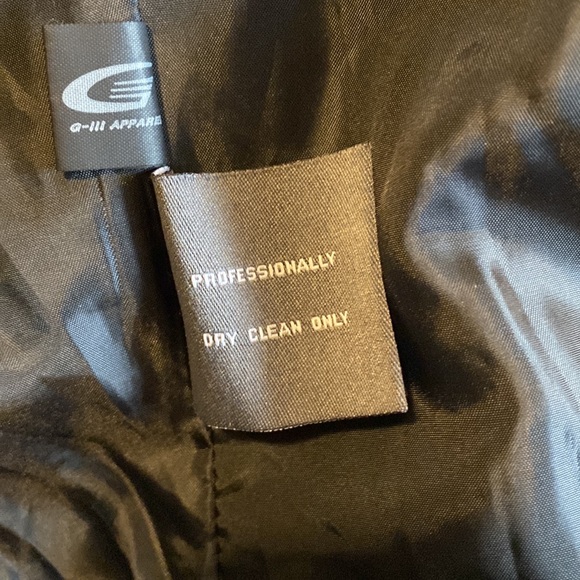 KENNETH COLE REACTION Black Wool Coat-Size 16 - Picture 6 of 6